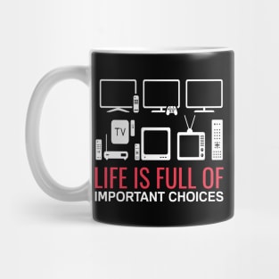 TV Televison Funny Chill Out Saying Quote Mug